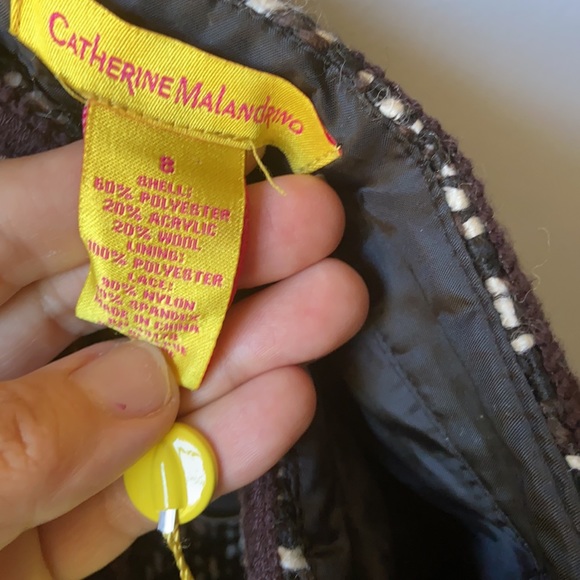 NWT ❣️Catherine malandrino tweed skirt size 8 - Picture 2 of 8